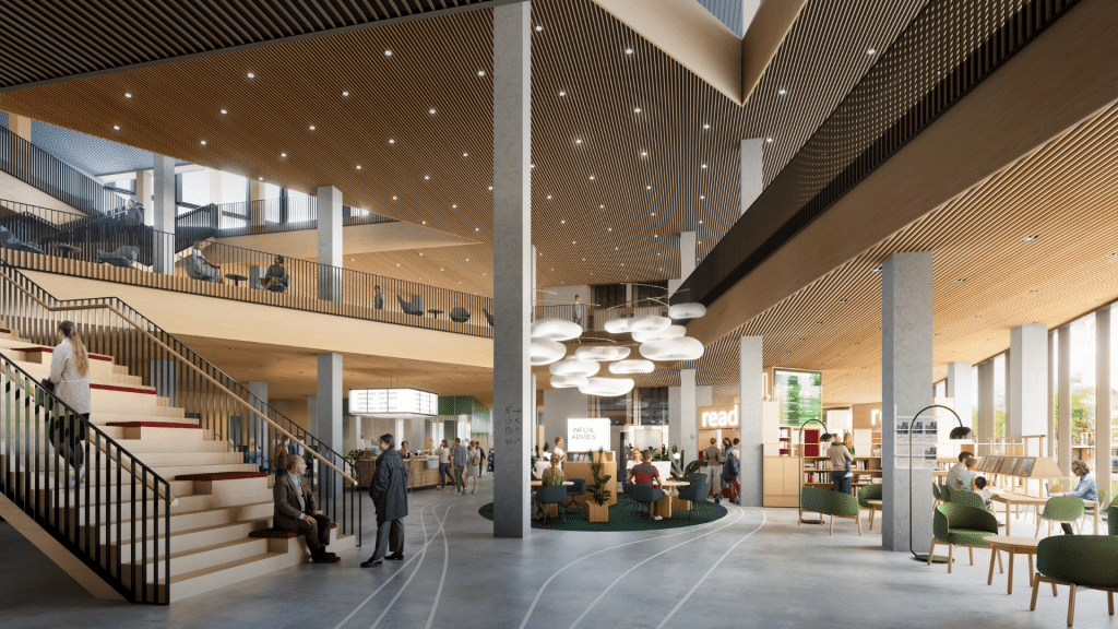 Ontwerptekening binnenkant Dordthuis